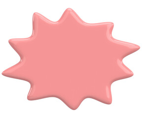 Speech Bubble. Text Box. 3D Illustration.