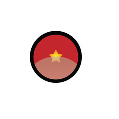 Vietnam flat circle design
