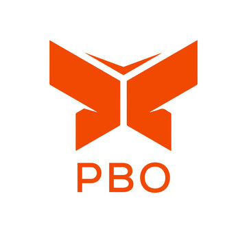 PBO Letter logo design template vector. PBO Business abstract connection vector logo. PBO icon circle logotype.
