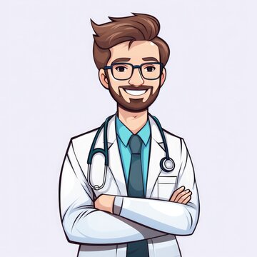 recommend clip art: doctor cartoon character