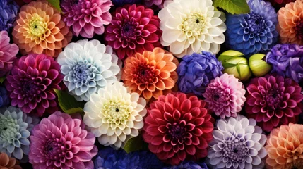 Foto op Plexiglas Colorful dahlia texture background © crazyass