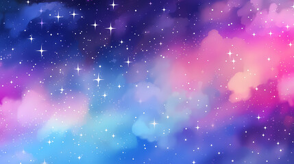 Obraz premium Sparkling starry night sky background