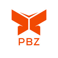 PBZ Letter logo design template vector. PBZ Business abstract connection vector logo. PBZ icon circle logotype.
