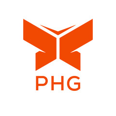 PHG Letter logo design template vector. PHG Business abstract connection vector logo. PHG icon circle logotype.
