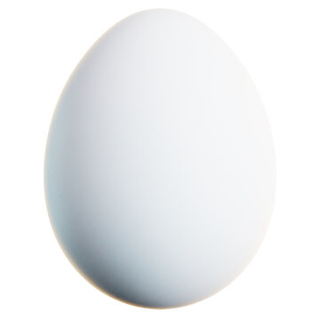 Easter Egg Day 3D Icon, White Egg