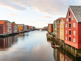 Nidelv, the river in Trondheim, Norway