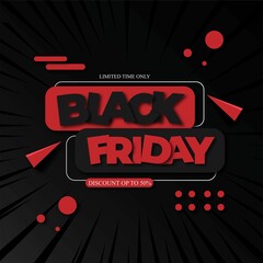 Vector Black Friday Sale Background 4