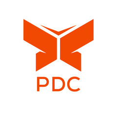 PDC Letter logo design template vector. PDC Business abstract connection vector logo. PDC icon circle logotype.
