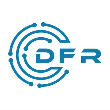 DFR letter design. DFR letter technology logo design on a white background. DFR Monogram logo design for entrepreneur and business