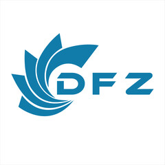 DFZ letter design. DFZ letter technology logo design on a white background. DFZ Monogram logo design for entrepreneur and business