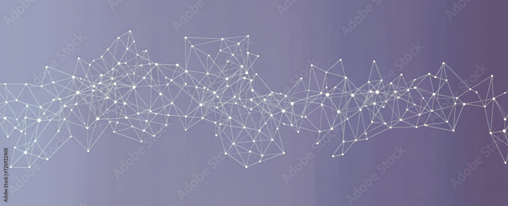 Poster connect link background. blue abstract network background with dots and link. connected dots and lin