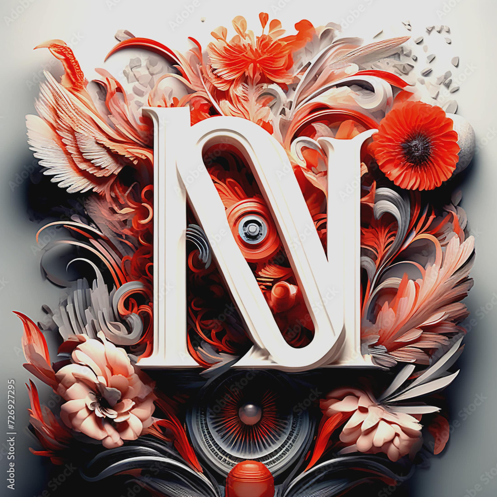 Fototapete unleash creativity: typography and lettering art to make your imagination soar and create breathtaki