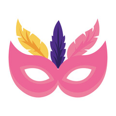 Mardi Gras Mask Illustration