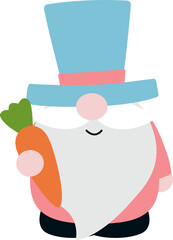 Cute Easter Gnome  vector