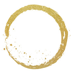 Golden geometric frames. Hand drawn golden borders. Card template with golden shiny gold glitter design element for greeting card design.