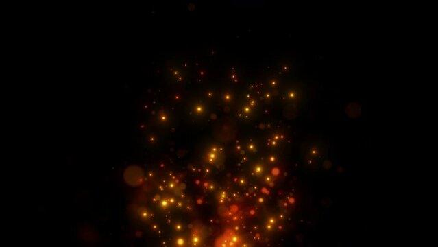 hot sparkle fire fly overlay background particles