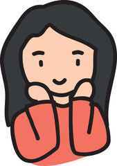 character of person with smile