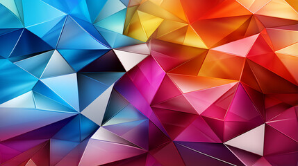 Obraz premium A_vibrant_composition_of_interlocking_triang