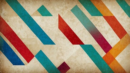 Fototapeta premium Abstract colorful background white striped pattern and blocks in diagonal lines with vintage texture from Generative AI