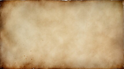 Old brown paper parchment with vintage watercolor or coffee stains and ink spatter fade from Generative AI