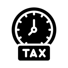tax glyph icon