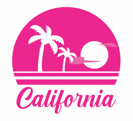 Naklejka premium California state united states of america