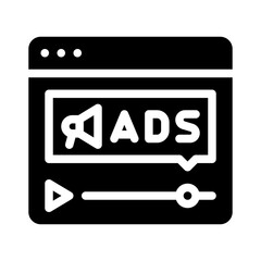 ads glyph icon