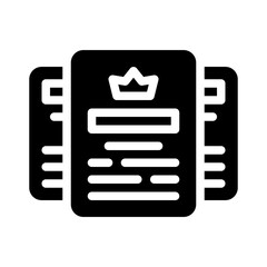 subscription glyph icon