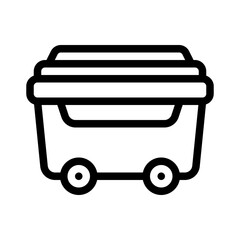 garbage line icon