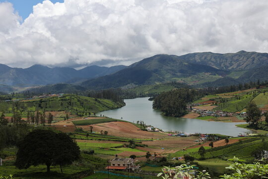 Ooty landscape a popular hill station in south India