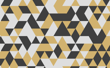Abstract geometric background. Triangular wallpaper vector design. Minimalist empty triangles pattern colorful monochrome cover. Modern digital graphic background