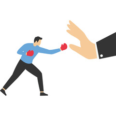 Business fight. Concept business vector illustration