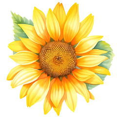 sunflower isolated on transparent background