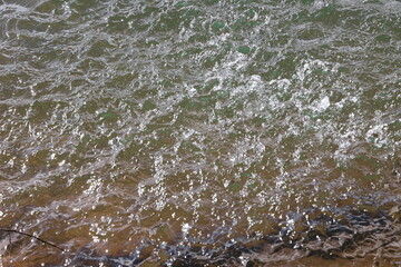 water flowing into the water