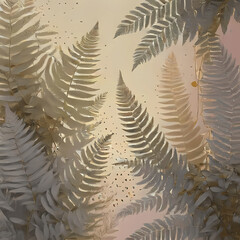 backgrounds with botanical ferns and leaves