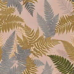 backgrounds with botanical ferns and leaves