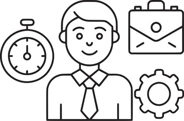 Project Management Icon vector. 