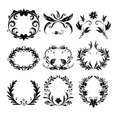 wreath svg, wreath png, wreath frame, frame svg, frame illustration, wreath illustration, frame, vector, vintage, floral, design, decoration, pattern, ornament, border, illustration, flower, ornate,