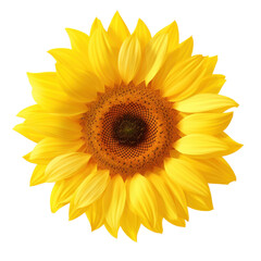 sunflower on transparency background PNG
