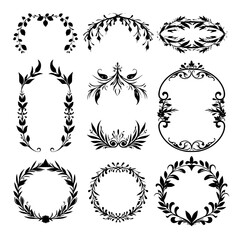 wreath SVG, wreath png, wreath frame, frame svg, frame illustration, wreath illustration, frame, vector, vintage, floral, design, decoration, pattern, ornament, border, illustration, flower, ornate,