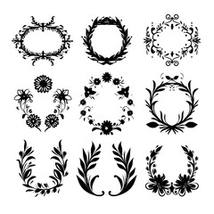 wreath svg, wreath png, wreath frame, frame svg, frame illustration, wreath illustration, frame, vector, vintage, floral, design, decoration, pattern, ornament, border, illustration, flower, ornate,
