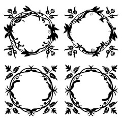 wreath svg, wreath png, wreath frame, frame svg, frame illustration, wreath illustration, frame, vector, vintage, floral, design, decoration, pattern, ornament, border, illustration, flower, ornate,