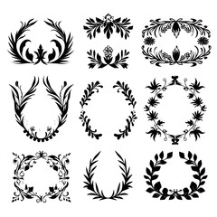 wreath svg, wreath png, wreath frame, frame svg, frame illustration, wreath illustration, frame, vector, vintage, floral, design, decoration, pattern, ornament, border, illustration, flower, ornate,