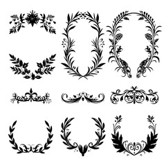 wreath svg, wreath png, wreath frame, frame svg, frame illustration, wreath illustration, frame, vector, vintage, floral, design, decoration, pattern, ornament, border, illustration, flower, ornate,