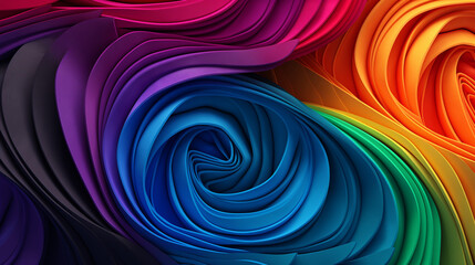 Abstract colorful spiral fabric background