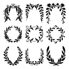 wreath svg, wreath png, wreath frame, frame svg, frame illustration, wreath illustration, frame, vector, vintage, floral, design, decoration, pattern, ornament, border, illustration, flower, ornate, a