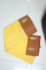 kanchipuram pattu silk saree with broad silk border