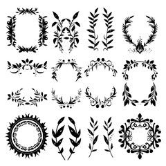 wreath svg, wreath png, wreath frame, frame svg, frame illustration, wreath illustration, frame, vector, vintage, floral, design, decoration, pattern, ornament, border, illustration, flower, ornate, a