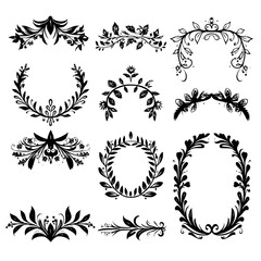 wreath svg, wreath png, wreath frame, frame svg, frame illustration, wreath illustration, frame, vector, vintage, floral, design, decoration, pattern, ornament, border, illustration, flower, ornate, a