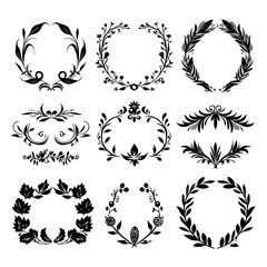 wreath svg, wreath png, wreath frame, frame svg, frame illustration, wreath illustration, frame, vector, vintage, floral, design, decoration, pattern, ornament, border, illustration, flower, ornate, a